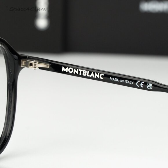 Montblanc Women Eyeglasses Black Demo Pilot MB0198O 001 NEW AUTHENTIC main image 7